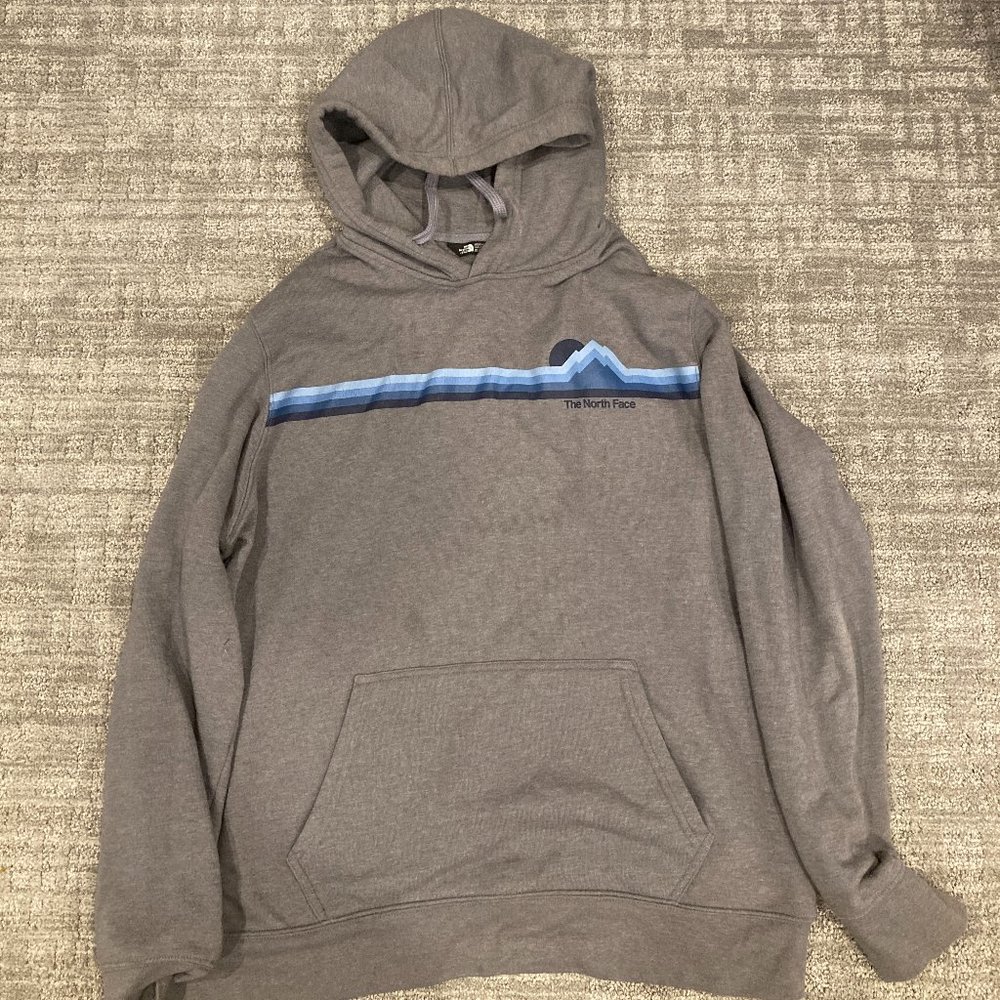 The North Face Gradient Sunset Pullover Hoodie Men's XL -  Grey/Heather